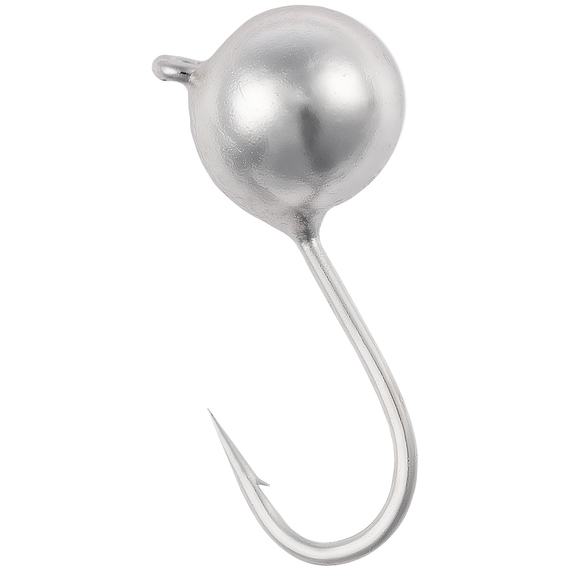 Мормишка вольфрамова Viking Fishing Round 0.19g 2.5mm Silver (5шт), Размер/Вес: 2.5мм/0.19г, Колір мормишки: Silver, фото 