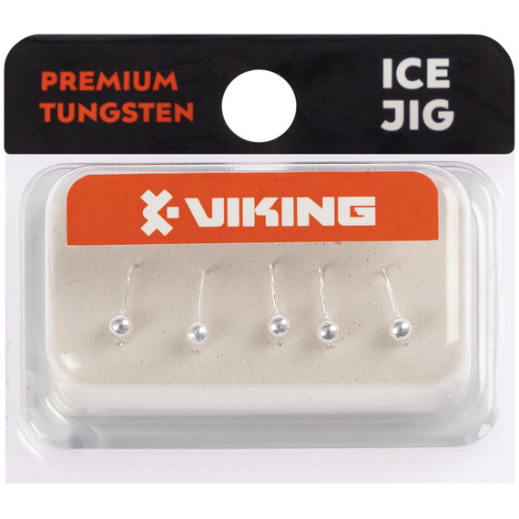 Мормишка вольфрамова Viking Fishing Round 0.19g 2.5mm Silver (5шт), Размер/Вес: 2.5мм/0.19г, Колір мормишки: Silver, фото , изображение 2