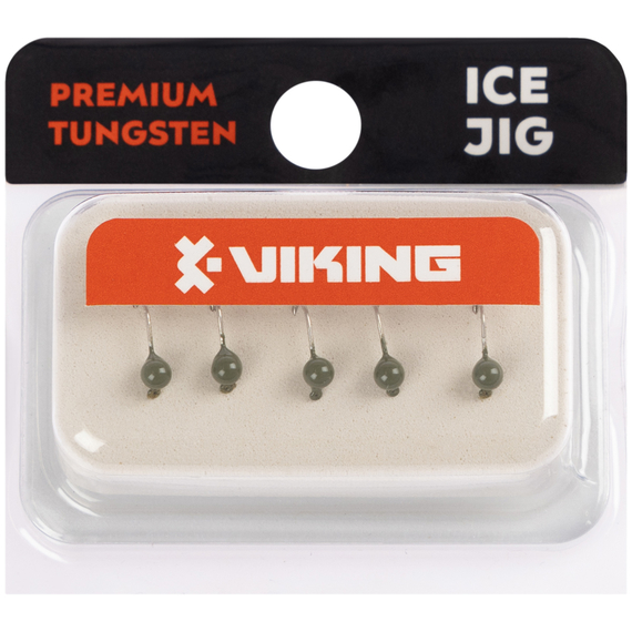 Мормишка вольфрамова Viking Fishing Round 0.19g 2.5mm Olive (5шт), Размер/Вес: 2.5мм/0.19г, Колір мормишки: Olive, фото , изображение 2