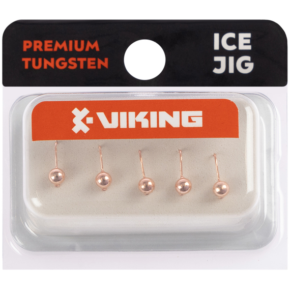 Мормишка вольфрамова Viking Fishing Round 0.3g 3mm Cu (5шт), Размер/Вес: 3мм/0.3г, Колір мормишки: Cu, фото , изображение 2