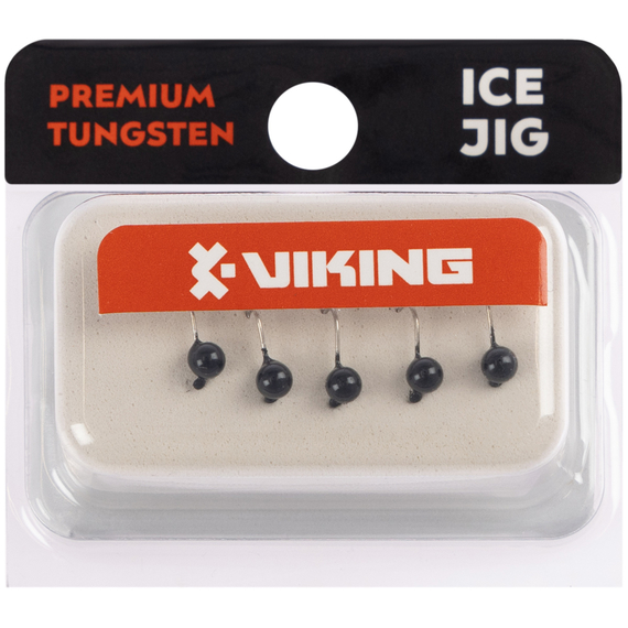Мормишка вольфрамова Viking Fishing Round 0.3g 3mm Black (5шт), Размер/Вес: 3мм/0.3г, Колір мормишки: Black, фото , изображение 2