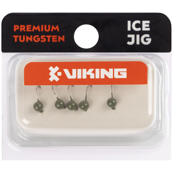 Мормишка вольфрамова Viking Fishing Round 0.3g 3mm Olive (5шт), Размер/Вес: 3мм/0.3г, Колір мормишки: Olive, фото , изображение 2