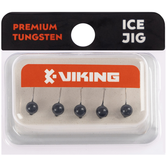 Мормишка вольфрамова Viking Fishing Round 0.64g 4mm Black (5шт), Размер/Вес: 4мм/0.64г, Колір мормишки: Black, фото , изображение 2