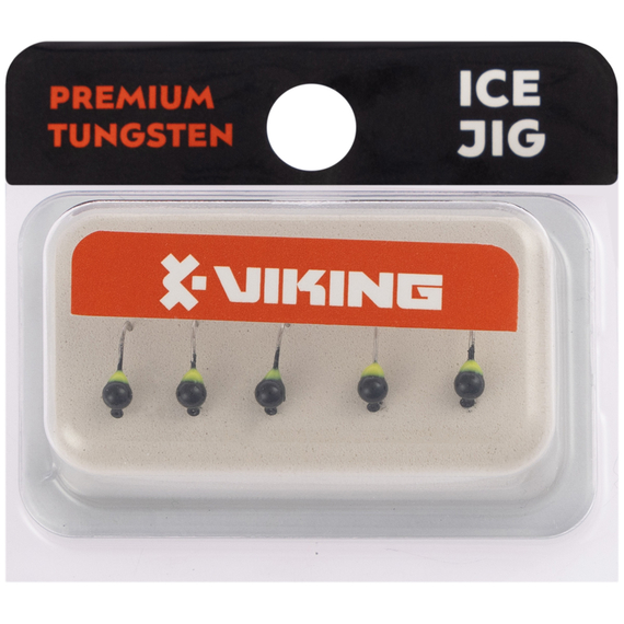 Мормишка вольфрамова Viking Fishing Round+drop 0.18g 2.5mm Black (5шт), Размер/Вес: 2.5мм/0.18г, Колір мормишки: Black, фото , изображение 2