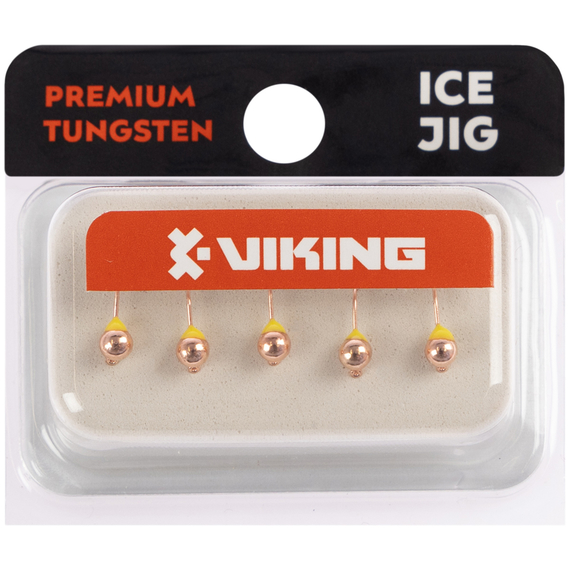 Мормишка вольфрамова Viking Fishing Round+drop 0.31g 3mm Cu (5шт), Размер/Вес: 3мм/0.31г, Колір мормишки: Cu, фото , изображение 2