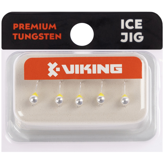 Мормишка вольфрамова Viking Fishing Round+drop 0.31g 3mm Silver (5шт), Розмір/Вага: 3мм/0.31г, Колір мормишки: Silver, фото , изображение 2