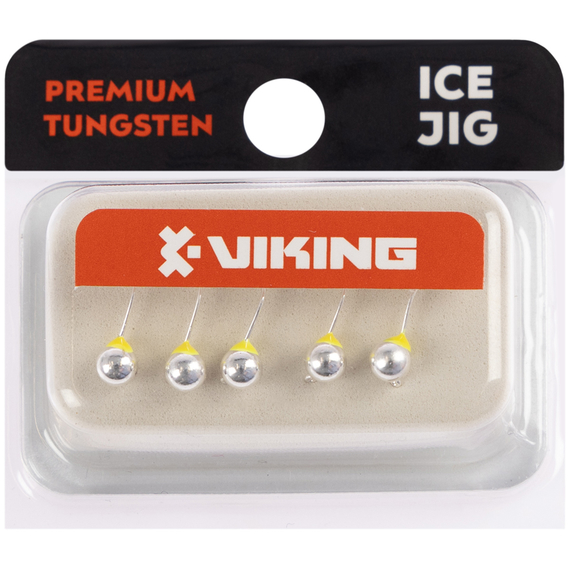 Мормишка вольфрамова Viking Fishing Round+drop 0.65g 4mm Silver (5шт), Размер/Вес: 4мм/0.65г, Колір мормишки: Silver, фото , изображение 2