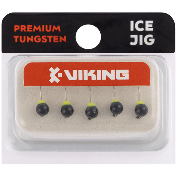 Мормишка вольфрамова Viking Fishing Round+drop 0.65g 4mm Black (5шт), Размер/Вес: 4мм/0.65г, Колір мормишки: Black, фото , изображение 2