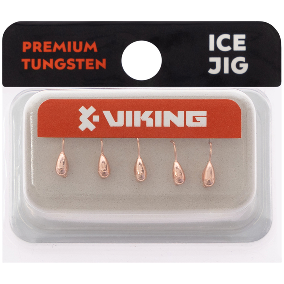 Мормишка вольфрамова Viking Fishing Drop 0.25g 2.5mm Cu (5шт), Размер/Вес: 2.5мм/0.25г, Колір мормишки: Cu, фото , изображение 2