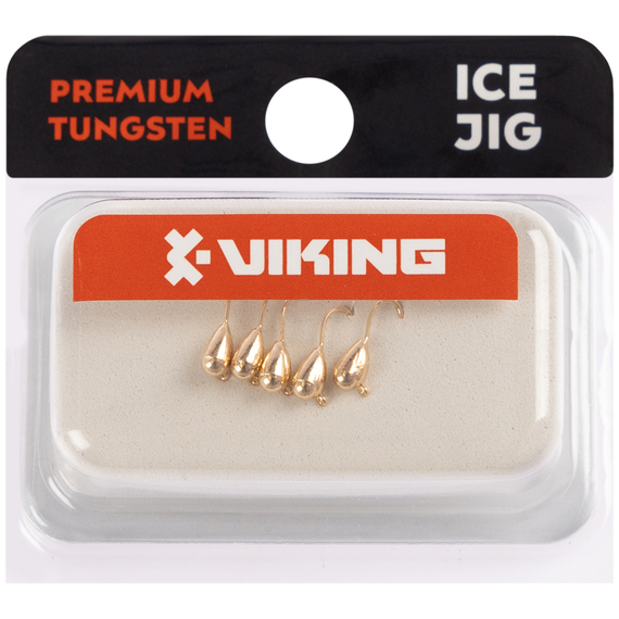 Мормишка вольфрамова Viking Fishing Drop 0.25g 2.5mm Gold (5шт), Размер/Вес: 2.5мм/0.25г, Колір мормишки: Gold, фото , изображение 2