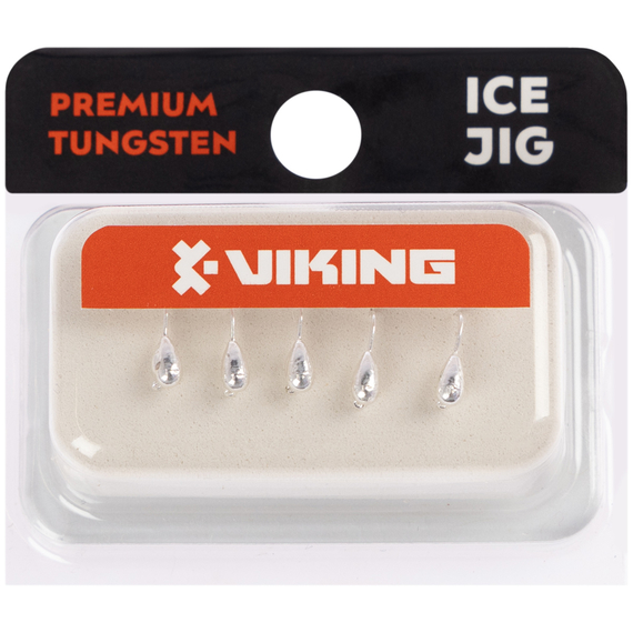Мормишка вольфрамова Viking Fishing Drop 0.25g 2.5mm Silver (5шт), Размер/Вес: 2.5мм/0.25г, Колір мормишки: Silver, фото , изображение 2