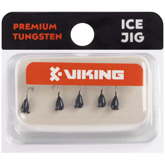 Мормишка вольфрамова Viking Fishing Drop 0.25g 2.5mm Black (5шт), Размер/Вес: 2.5мм/0.25г, Колір мормишки: Black, фото , изображение 2