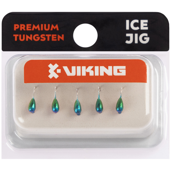 Мормишка вольфрамова Viking Fishing Drop 0.25g 2.5mm Rainbow (5шт), Размер/Вес: 2.5мм/0.25г, Колір мормишки: Rainbow, фото , изображение 2