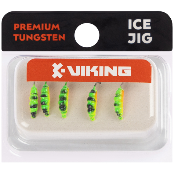 Мормишка вольфрамова Viking Fishing Shrimp 0.58g 8mm Hot1 (5шт), Розмір/Вага: 8мм/0.58г, Колір мормишки: Hot1, фото , изображение 2