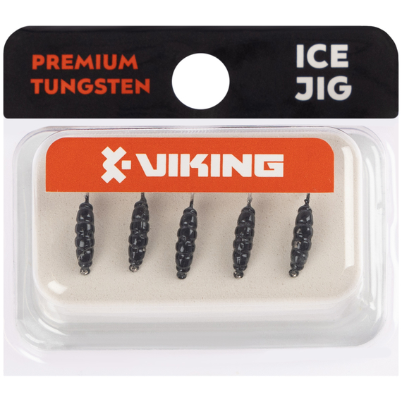 Мормишка вольфрамова Viking Fishing Shrimp 0.58g 8mm Black (5шт), Розмір/Вага: 8мм/0.58г, Колір мормишки: Black, фото , изображение 2