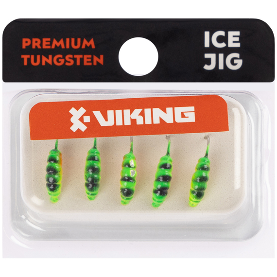 Мормишка вольфрамова Viking Fishing Shrimp 0.91g 9mm Hot1 (5шт), Розмір/Вага: 9мм/0.91г, Колір мормишки: Hot1, фото , изображение 2