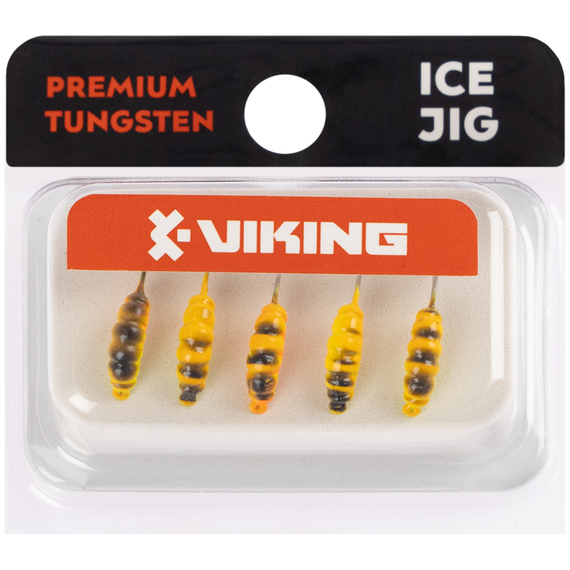 Мормишка вольфрамова Viking Fishing Shrimp 0.91g 9mm Hot2 (5шт), Размер/Вес: 9мм/0.91г, Колір мормишки: Hot2, фото , изображение 2
