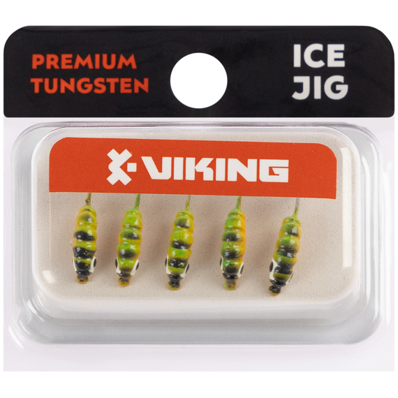 Мормишка вольфрамова Viking Fishing Shrimp 0.91g 9mm Hot3 (5шт), Розмір/Вага: 9мм/0.91г, Колір мормишки: Hot3, фото , изображение 2