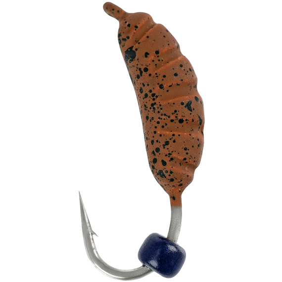 Мормишка вольфрамова Viking Fishing Shrimp+bead 0.64g 8mm Rum+V (5шт), Розмір/Вага: 8мм/0.64г, Колір мормишки: Rum+V, фото 
