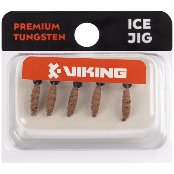 Мормишка вольфрамова Viking Fishing Shrimp+bead 0.64g 8mm Rum+V (5шт), Розмір/Вага: 8мм/0.64г, Колір мормишки: Rum+V, фото , изображение 2