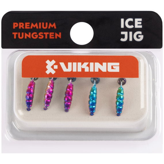 Мормишка вольфрамова Viking Fishing Shrimp+bead 0.64g 8mm Rainbow (5шт), Розмір/Вага: 8мм/0.64г, Колір мормишки: Rainbow, фото , изображение 2