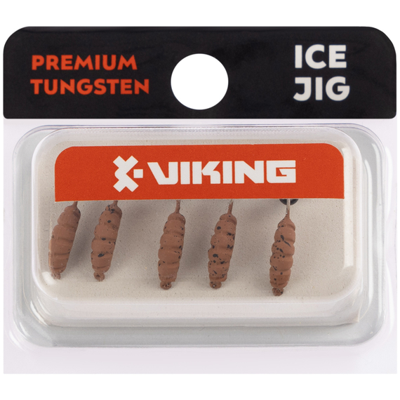Мормишка вольфрамова Viking Fishing Shrimp+bead 0.95g 9mm Rum+V (5шт), Розмір/Вага: 9мм/0.95г, Колір мормишки: Rum+V, фото , изображение 2