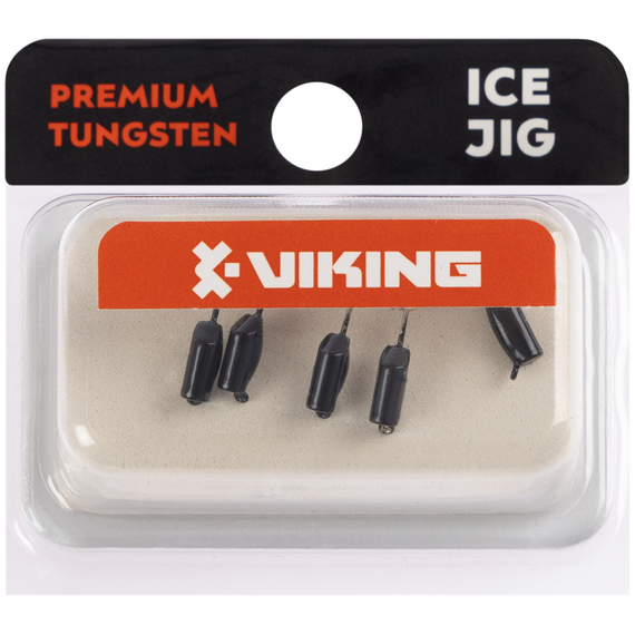 Мормишка вольфрамова Viking Fishing Rigabik+bead 0.62g 2.5mm Black+G (5шт), Размер/Вес: 2.5мм/0.62г, Колір мормишки: Black+G, фото , изображение 2