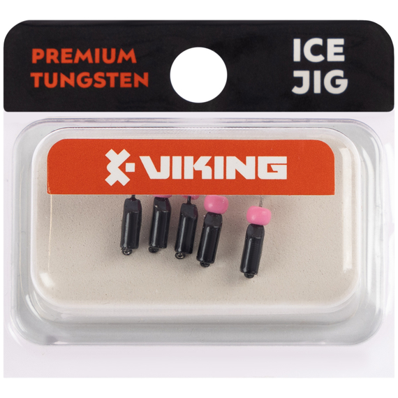 Мормишка вольфрамова Viking Fishing Rigabik+bead 0.62g 2.5mm Black+P (5шт), Размер/Вес: 2.5мм/0.62г, Колір мормишки: Black+P, фото , изображение 2