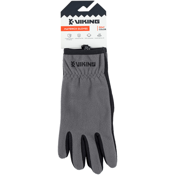 Рукавички Viking Fishing_Одяг Maverick Gloves M (fleece) classic к:grey-graphite, фото , изображение 2