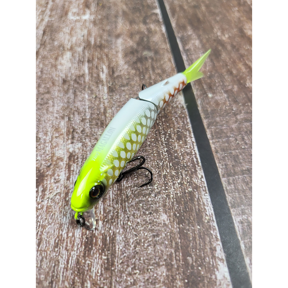 Воблер Jackall Tiny Magallon 88мм 7.2г Albino Chart Pirarucu Suspending, Розмір/Вага: 88мм/7.2г, Колір воблера: Albino Chart Pirarucu, фото , изображение 7