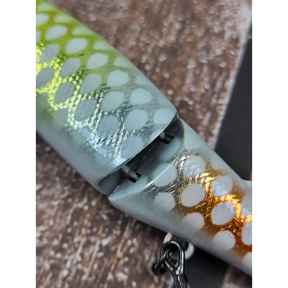 Воблер Jackall Tiny Magallon 88мм 7.2г Albino Chart Pirarucu Suspending, Розмір/Вага: 88мм/7.2г, Колір воблера: Albino Chart Pirarucu, фото , изображение 8