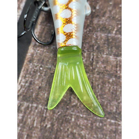 Воблер Jackall Tiny Magallon 88мм 7.2г Albino Chart Pirarucu Suspending, Розмір/Вага: 88мм/7.2г, Колір воблера: Albino Chart Pirarucu, фото , изображение 9