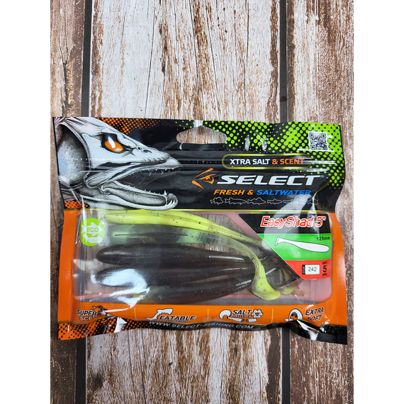 Силікон Select Easy Shad 5" #242 (5 шт / уп), Довжина силікону: 5" (12.7 см), Колір силікону: 242, фото , изображение 3