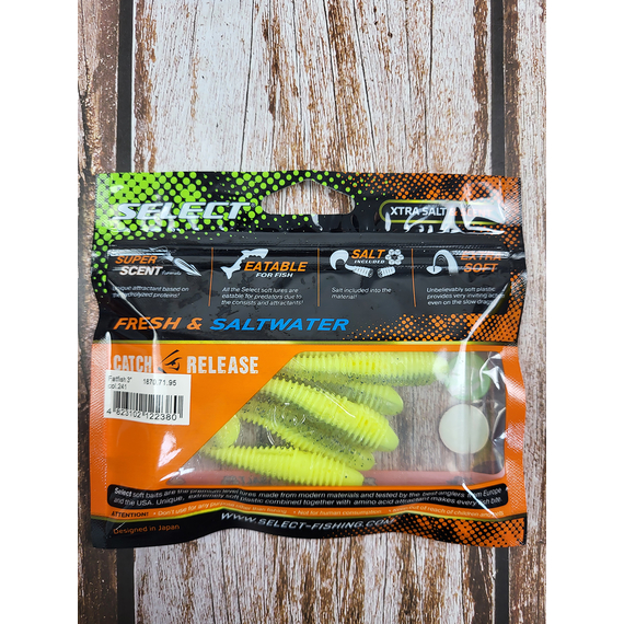 Силікон Select FatFish 3" #241 (6 шт / уп), Довжина силікону: 3" (7.62 см), Колір силікону: 241, фото , изображение 4