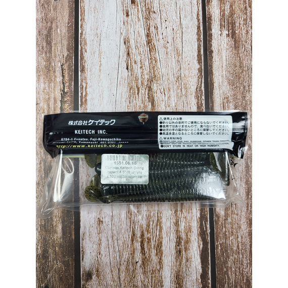 Силікон Keitech Swing Impact 4.5" (6 шт/упак), колір:102 watermelon pp., Довжина силікону: 4.5" (11.4 см), Колір силікону: 102 Watermelon PP, фото , изображение 4