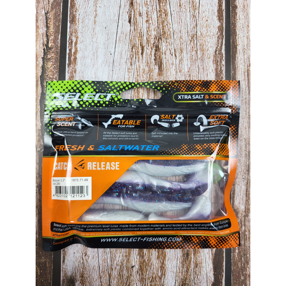 Силикон Select Boozer 3.3" #280 (4 шт/уп), Длина силикона: 3.3" (8.38 см), Расцветка силикона: 280, фото , изображение 4