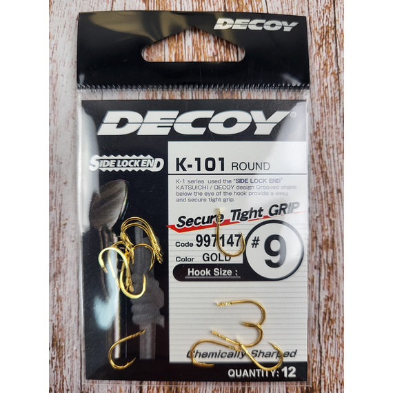 Крючок Decoy K-101 Round #9 (12 шт/уп), фото , изображение 4