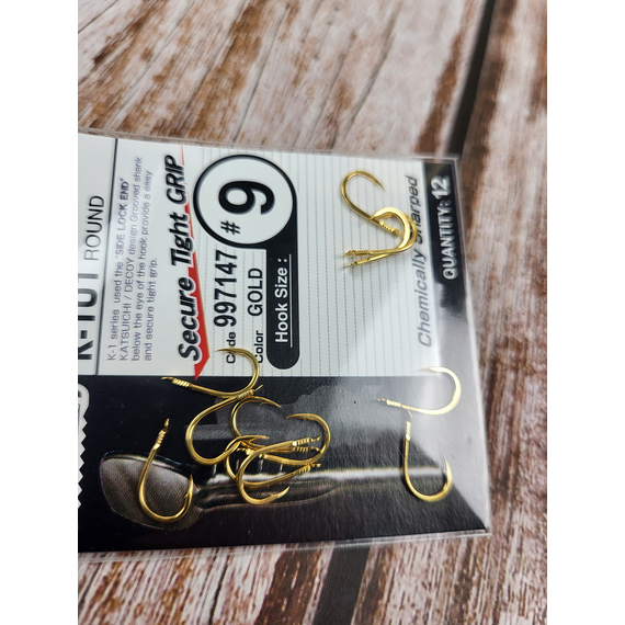 Крючок Decoy K-101 Round #9 (12 шт/уп), фото , изображение 6