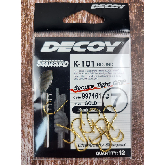 Крючок Decoy K-101 Round #7 (12 шт/уп), фото , изображение 4