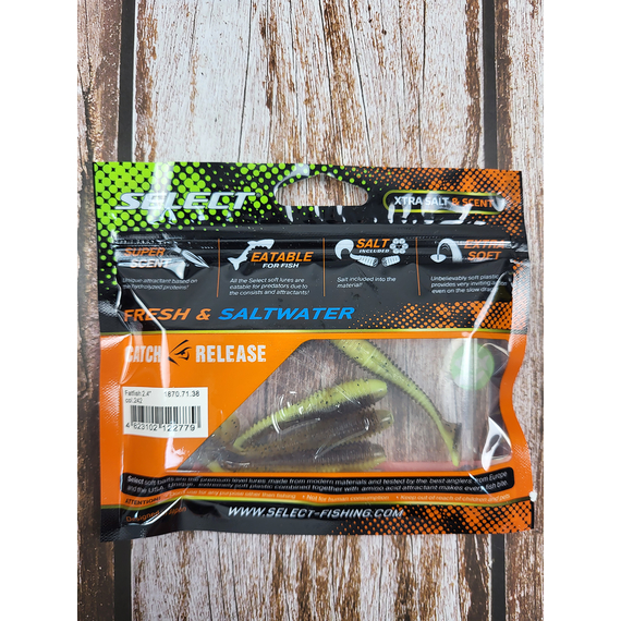 Силикон Select FatFish 2.4" #242 (6 шт/уп), Длина силикона: 2.4" (6.1 см), Расцветка силикона: 242, фото , изображение 4