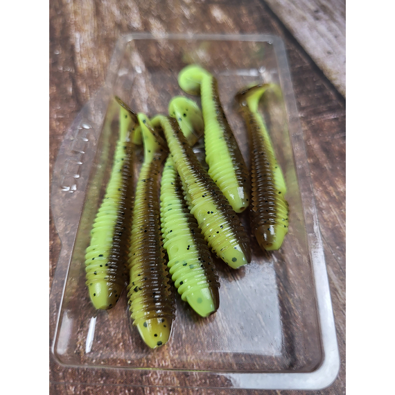 Силикон Select FatFish 2.4" #242 (6 шт/уп), Длина силикона: 2.4" (6.1 см), Расцветка силикона: 242, фото , изображение 5