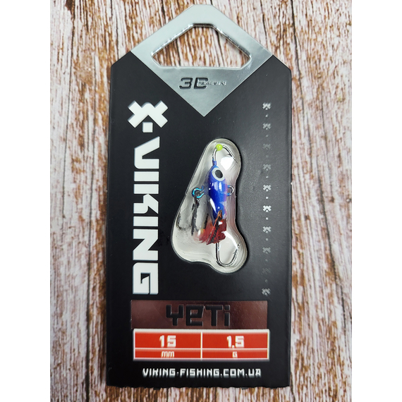 Балансир Viking Fishing Yeti Ice Jig 15mm 1.5g #09 Strange Perch, Размер/Вес: 15мм/1.5г, Колір балансиру: #9 Strange Perch, фото , изображение 3