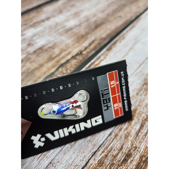 Балансир Viking Fishing Yeti Ice Jig 15mm 1.5g #09 Strange Perch, Размер/Вес: 15мм/1.5г, Колір балансиру: #9 Strange Perch, фото , изображение 4
