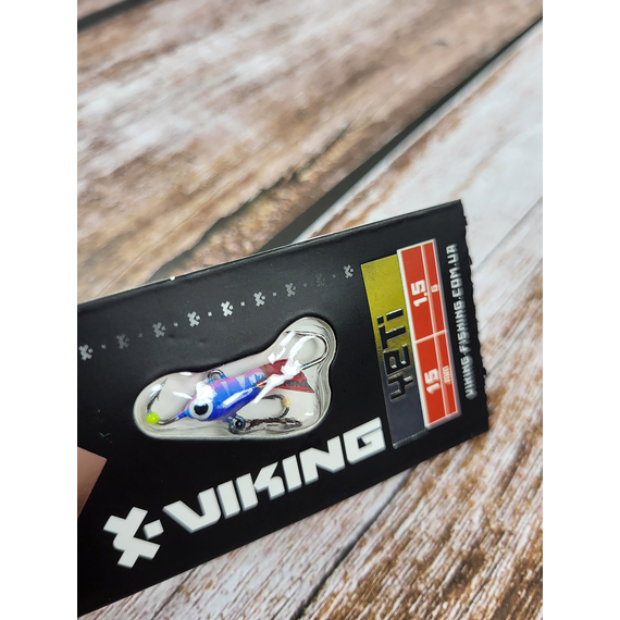 Балансир Viking Fishing Yeti Ice Jig 15mm 1.5g #09 Strange Perch, Размер/Вес: 15мм/1.5г, Колір балансиру: #9 Strange Perch, фото , изображение 5