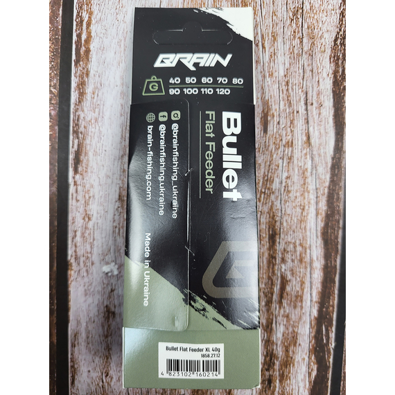 Годівниця Brain Bullet Flat Feeder XL 40g, Вага годівниці: 40 гр, Тип годівниці: Flat Feeder, фото , изображение 5