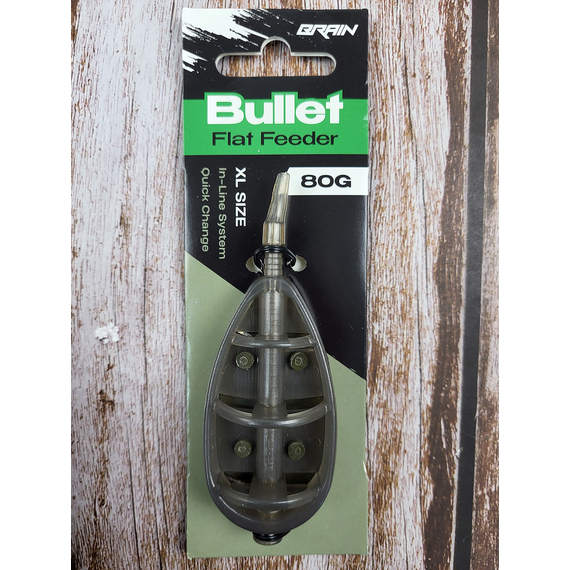 Годівниця Brain Bullet Flat Feeder XL 80g, Вага годівниці: 80 гр, Тип годівниці: Flat Feeder, фото , изображение 4