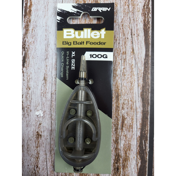 Годівниця Brain Bullet Big Bait Feeder XL 100g, Вага годівниці: 100 гр, Тип годівниці: Big Bait, фото , изображение 4
