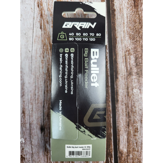 Годівниця Brain Bullet Big Bait Feeder XL 100g, Вага годівниці: 100 гр, Тип годівниці: Big Bait, фото , изображение 5