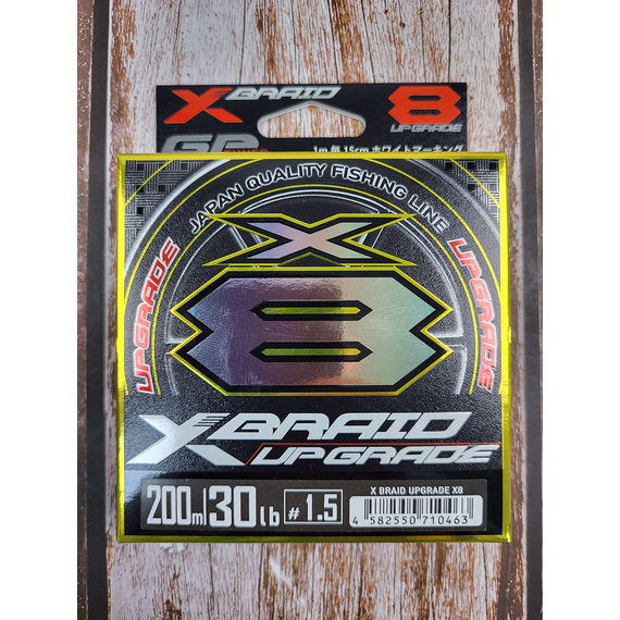 Шнур YGK X-Braid Upgrade X8 200m #1.5/0.205mm 30Lb/13.5kg, Діаметр: #1.5/0.205mm, Розмотування: 200m, фото , изображение 5