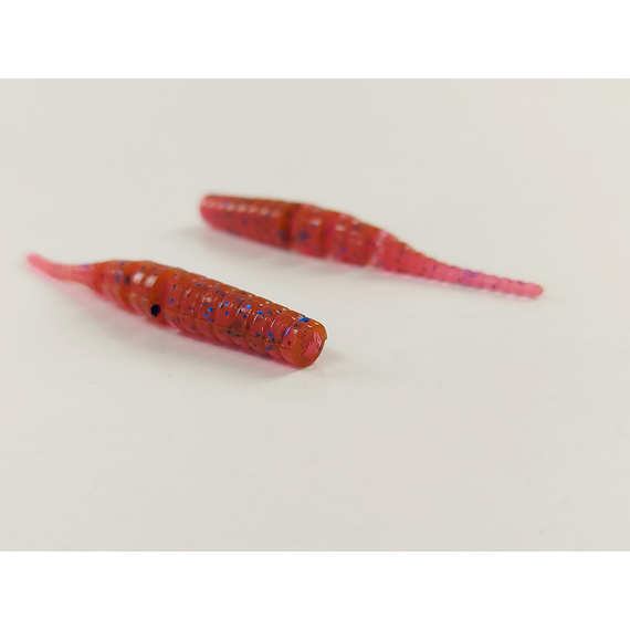 Силікон Select Javik 2.2" col.900 — їстівний черв’як для окуня та нано-джигу (7 шт.), Довжина силікону: 2.2" (5.59 см), Колір силікону: 900, фото , изображение 5